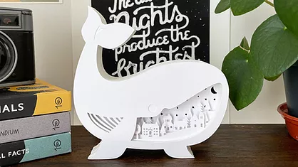 Whale Night Light by Littleclaws