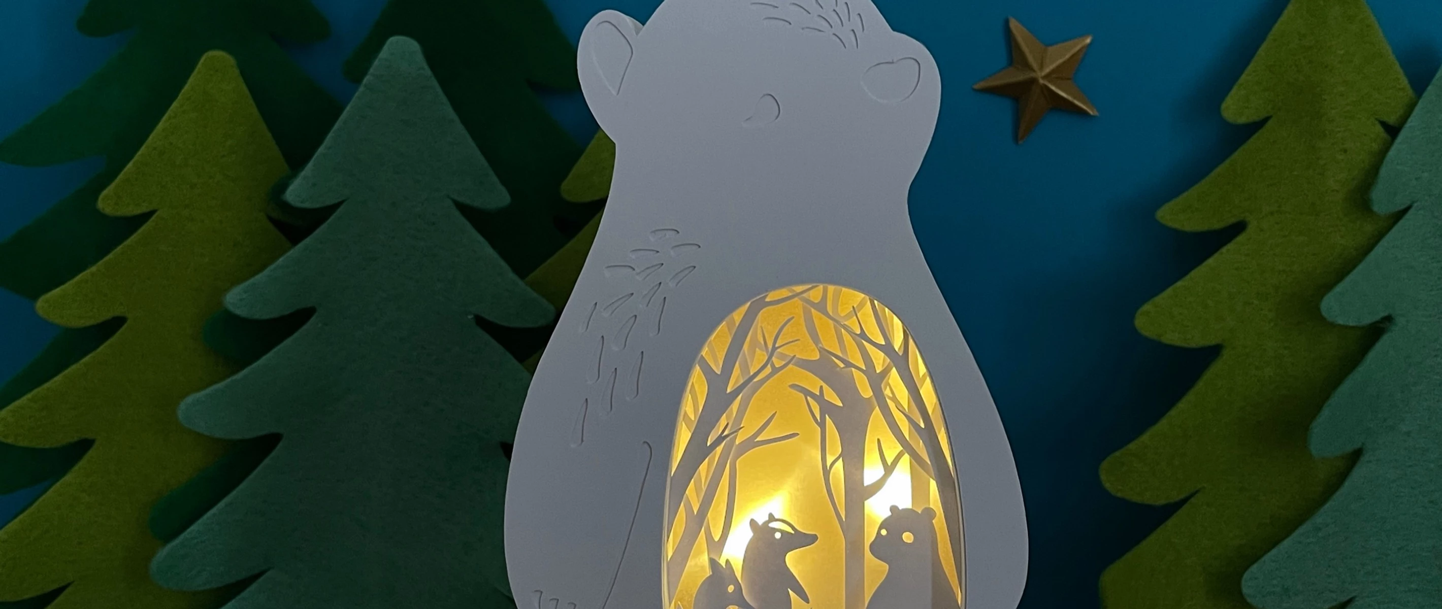 BONFIRE Bear Paper Light